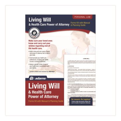 Living Will and Healthcare POA Form Kit with Instructions and Digital Download, 8.5 x 11, Unlimited Number of Forms1