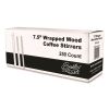 Wrapped Wood Stirrers, 7.5", 250/Box1