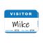 Self-Adhesive Name Badges, Hello My Name Is, Blue, 3.5 x 2.25, 100/BX1