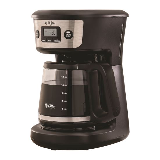 12-Cup Programmable Coffee Maker, Black/Stainless Steel1