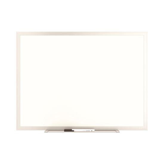 Melamine Dry Erase Board, 24" x 18", White Surface, Gray/Natural Aluminum Frame1