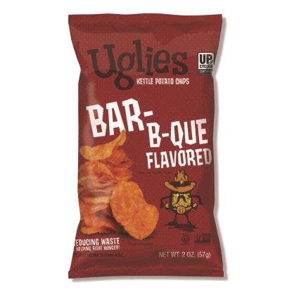 Kettle Potato Chips, Bar-B-Que, 2 oz Bags, 24/Carton1