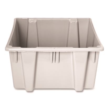 Palletote Box, 1.6 cu ft, 15.5" x 19.5" x 13", Gray1