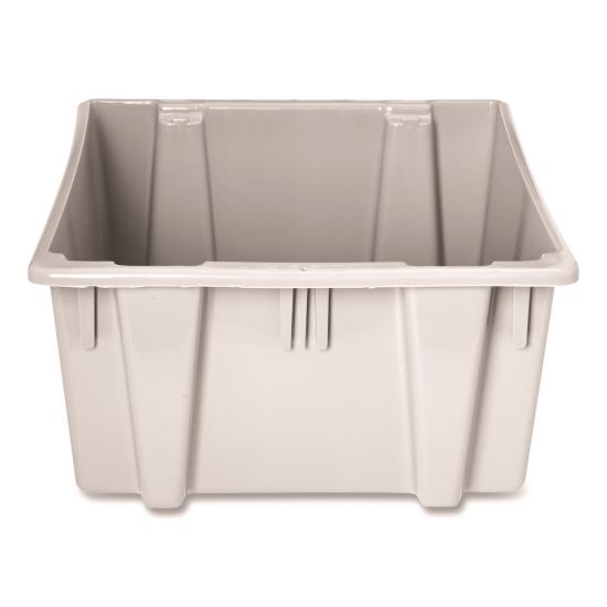 Palletote Box, 1.6 cu ft, 15.5" x 19.5" x 13", Gray1