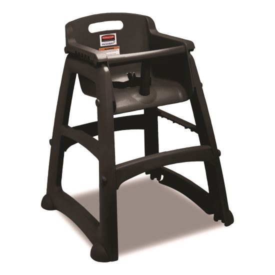 Sturdy Chair Youth Seat with Casters, Black1