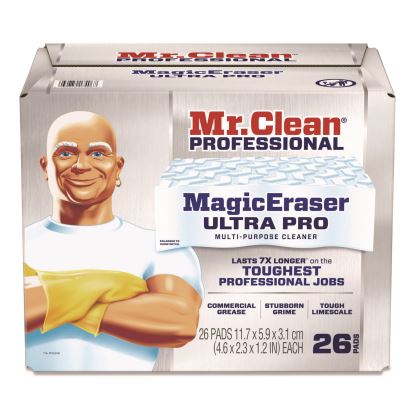 Magic Eraser Ultra Pro Multi-Purpose Cleaner, 4.72 x 1.38 x 2.56 Thick, White, 26/Carton1