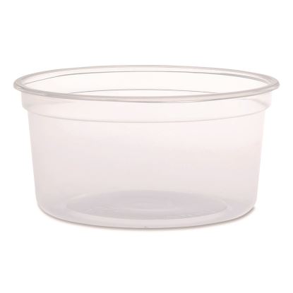 MicroGourmet Food Containers, 12 oz, 4.68" Diameter x 2.25"h, Clear, Plastic, 500/Carton1