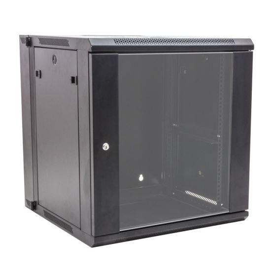 RackSolutions 185-4765 rack cabinet 12U Wall mounted rack Black1