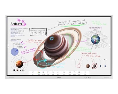 Samsung WM75B interactive whiteboard 75" 3840 x 2160 pixels Touchscreen Gray USB / Bluetooth1