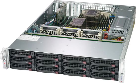 Supermicro SSG-620P-ACR12H server barebone Intel C621A LGA 4189 Rack (2U) Black, Silver1