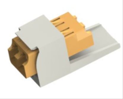 Panduit CMDABLBLDLCZIW fiber optic adapter LC Orange, White1