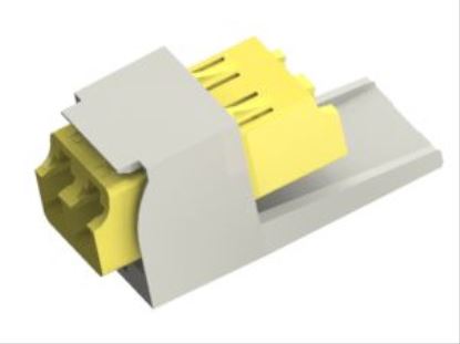 Panduit CMDDYLYLDLCZIW fiber optic adapter LC White, Yellow1