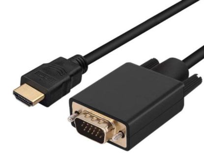 Axiom HDMIMVGAM06-AX cable gender changer HDMI VGA Black1