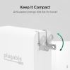 Plugable Technologies PS-EPR-140C1 mobile device charger Universal White AC Fast charging Indoor9