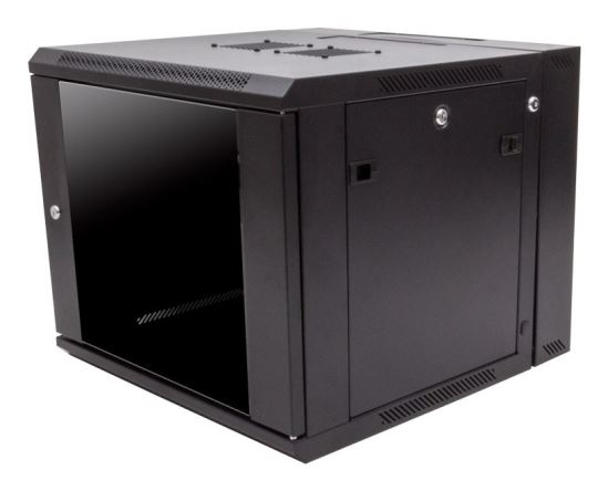 RackSolutions 185-4764 rack cabinet 9U Wall mounted rack Black1