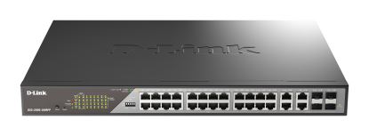 D-Link DSS-200G-28MPP network switch Managed L2 Gigabit Ethernet (10/100/1000) Power over Ethernet (PoE) 1U Gray1