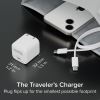 Plugable Technologies PS-30C1W mobile device charger Universal White AC Fast charging Indoor5