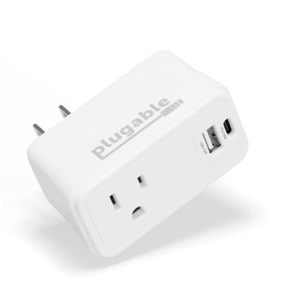 Plugable Technologies PS1-CA1 mobile device charger Universal White AC Fast charging Indoor1