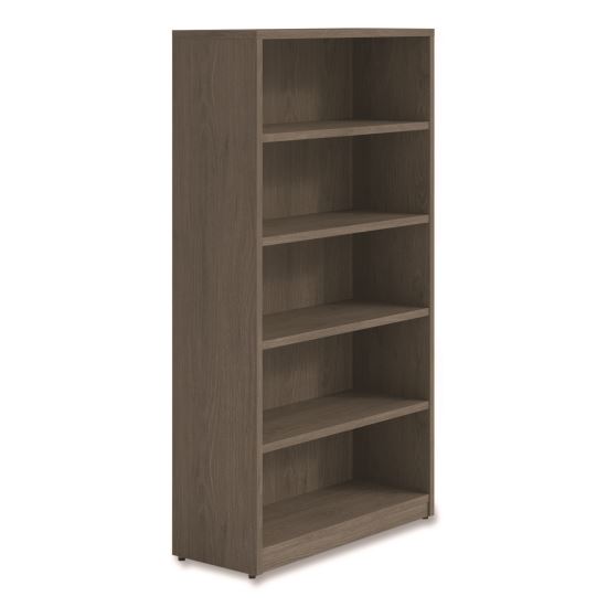 Alera Seville Bookcase, Five-Shelf, 36" x 14" x 65", Walnut1