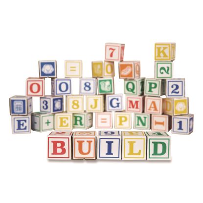 At Play 123 ABC Learning Blocks, Corrugated Board, Assorted, 50/Pack1