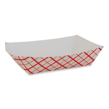 Paper Food Baskets, 0.25 lb Capacity, 4 x 2.68 x 1.03, Red/White, Paper, 1,000/Carton1