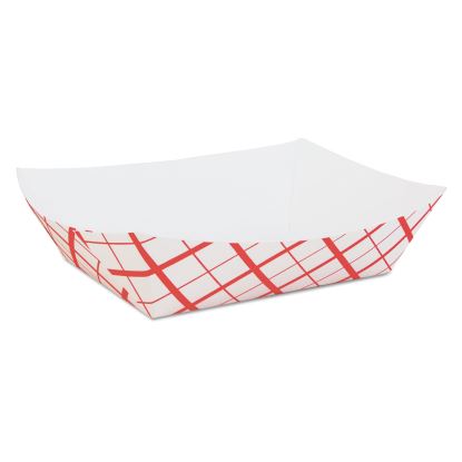 Paper Food Baskets, 5 lb Capacity, 8.48 x 5.86 x 2.09, Red/White, Paper, 500/Carton1