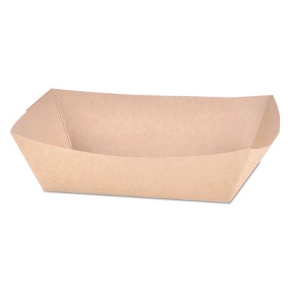 Eco Food Trays, 2.5 lb Capacity, 6.54 x 4.06 x 1.73, Brown, Paper, 500/Carton1