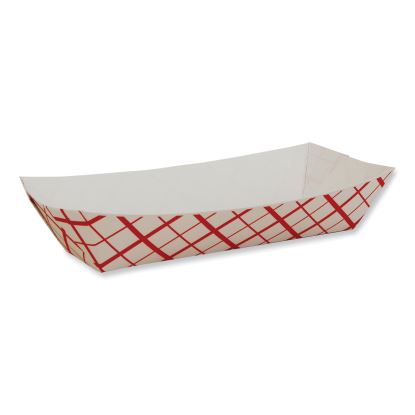 Hot Dog Tray, 7 x 2.75 x 1.5, Red/White, Paper, 1,000/Carton1