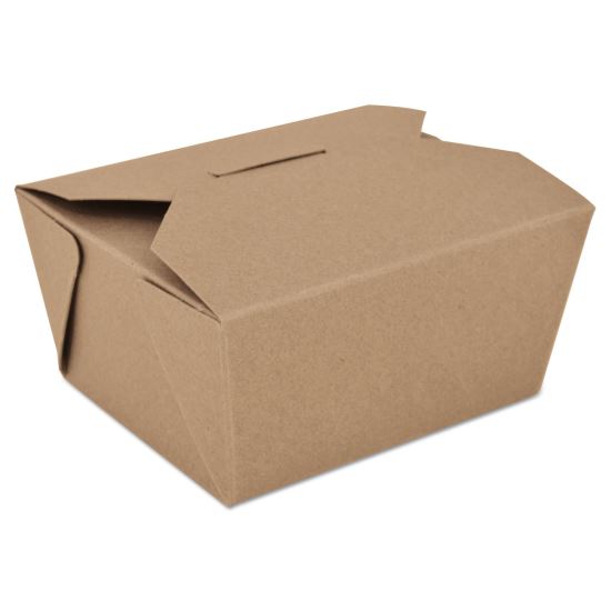 ChampPak Retro Carryout Boxes, #1, 4.38 x 3.5 x 2.5, Brown, Paper, 450/Carton1