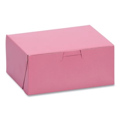 Pink One-Piece Non-Window Bakery Box, 6 x 4.5 x 2.75, Pink, Paper, 250/Carton1