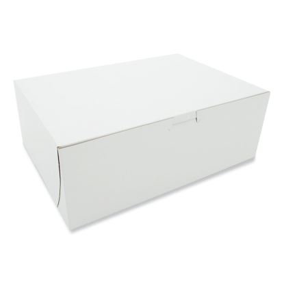 White One-Piece Non-Window Bakery Boxes, 11 x 8 x 4, White, Paper, 100/Bundle1