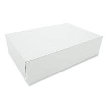 Clay-Coated Donut Boxes, 13 x 9 x 3.75, White, Paper, 200/Carton1