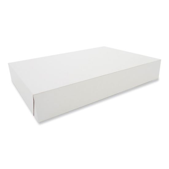 Clay-Coated Donut Boxes, 16 x 11.5 x 2.5, White, Paper, 100/Carton1