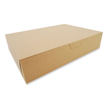 Kraft One-Piece Non-Window Bakery Boxes, 19 x 14 x 4, Brown, Paper, 50/Carton1