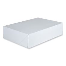 Clay-Coated Donut Boxes, 14 x 10 x 3.5, White, Paper, 125/Carton1