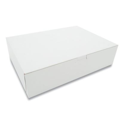 White One-Piece Non-Window Bakery Boxes, 9 x 3 x 12, White, Paper, 100/Bundle1