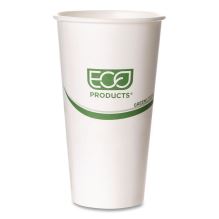 GreenStripe Hot Cups, 20 oz, Paper, White, 50/Pack, 20 Packs/Carton1