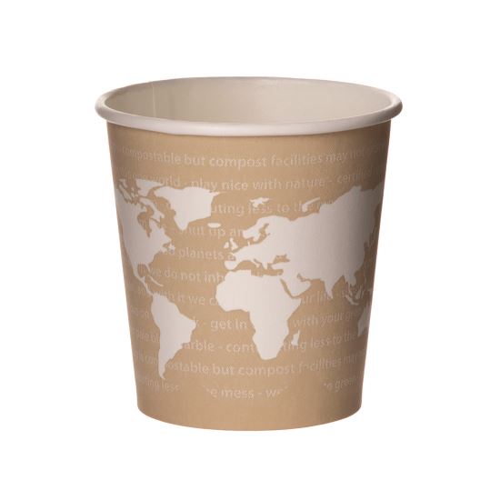 WorldArt Hot Cups, 4 oz, Paper, Tan, 1,000/Carton1