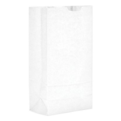 Grocery Paper Bags, #10 Size, 6.31" x 4.19" x 12.38", White, 2,000/Bundle1