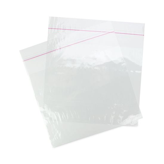 Sandwich Bags with Resealable Tape Closure, 10" x 8", Clear, 1,000/Carton1