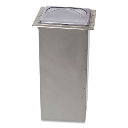 In-Counter Napkin Dispenser, 7 x 5.5 x 19.63, Clear/Stainless Steel1