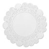 Lace Doilies, Round, 5", White, 10,000/Carton2