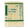 Bamboo Stir Sticks, 7" Natural, 5,000/Carton2