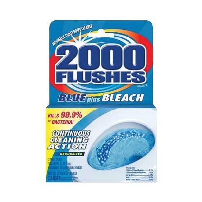 2000 Flushes Plus Bleach, 3.5 oz, 12/Carton1