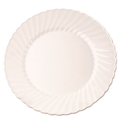 Classicware Plastic Plates, 9" dia, White, 10/Pack, 18 Packs/Carton1