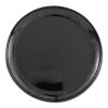 Designerware Plastic Plates, 6" dia, Black, 10/Pack, 18 Packs/Carton2