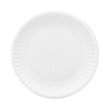 Premium Coated Paper Plates, 7" dia, White, 125/Pack, 8 Packs/Carton1