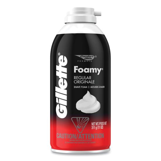 Foamy Shave Cream, Original Scent, 11 oz Aerosol Spray, 12/Carton1