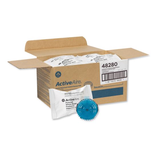 ActiveAire Powered Whole-Room Freshener, Coastal Breeze, Gel, Cartridge, 12/Carton1