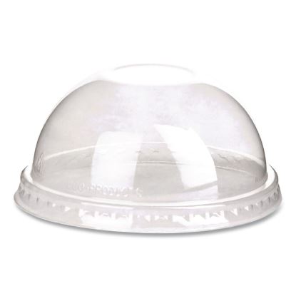 GreenStripe Cold Cup Dome Lids, No Hole, Fits 9 oz to 24 oz Cold Cups, Plastic, Clear, 100/Pack, 10 Packs/Carton1